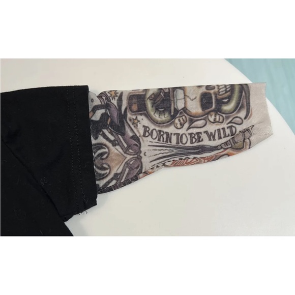 Kids Tale one piece long sleeve tattoo mesh 70 snaps Born wild LN Baby Bodysuit - Picture 4 of 4